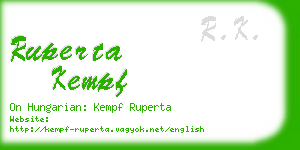 ruperta kempf business card